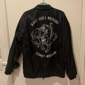 Sketchy Tank Lurking Class Men's Coach Jacket Windbreaker Size M